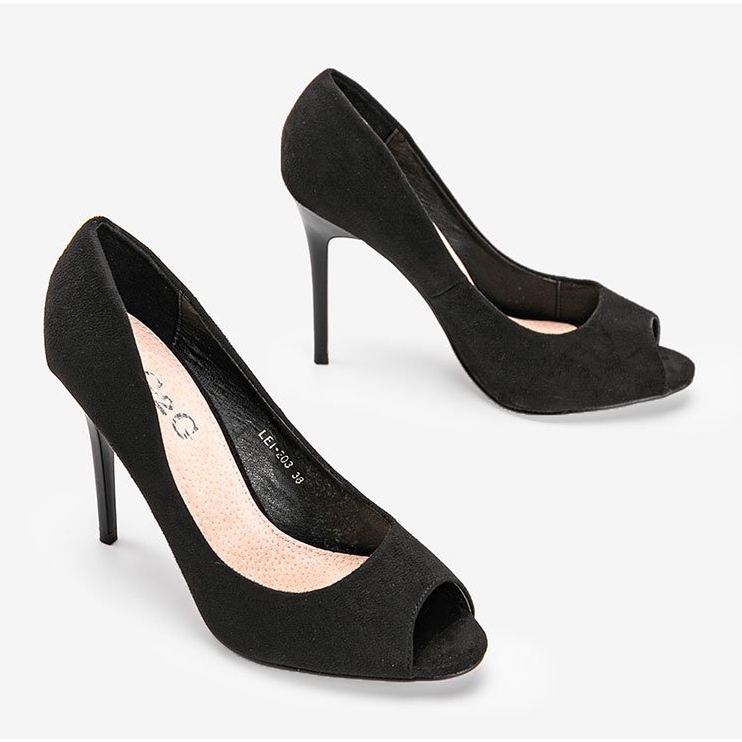 Décolleté nere su tacco Prima nero 2