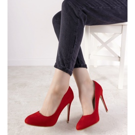 Décolleté rosse su tacco Dermeno rosso 1