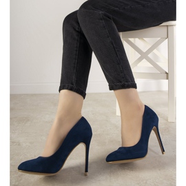 Décolleté blu navy su tacco Dermeno 1
