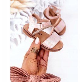 FR1 Sandali Per Bambini Con Paillettes Rosa Blake 2