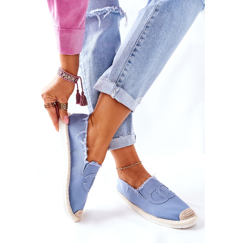 PS1 Espadrillas Classic Flaure Blu Donna 2