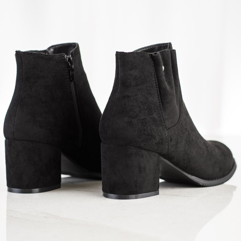 J. Star Stivaletti casual in pelle scamosciata nero 1