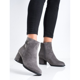 J. Star Stivali con tacco alto grigio 2