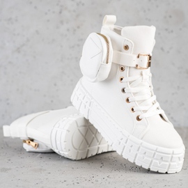 Goodin Sneakers Sulla Piattaforma Con Una Tasca bianco 1