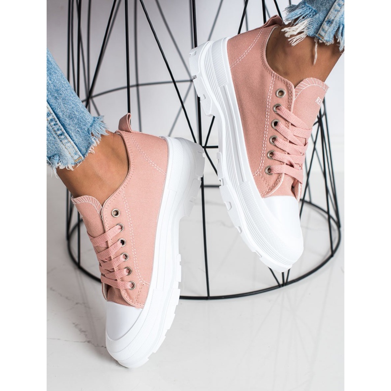 Goodin Scarpe Da Ginnastica Sulla Piattaforma rosa 2