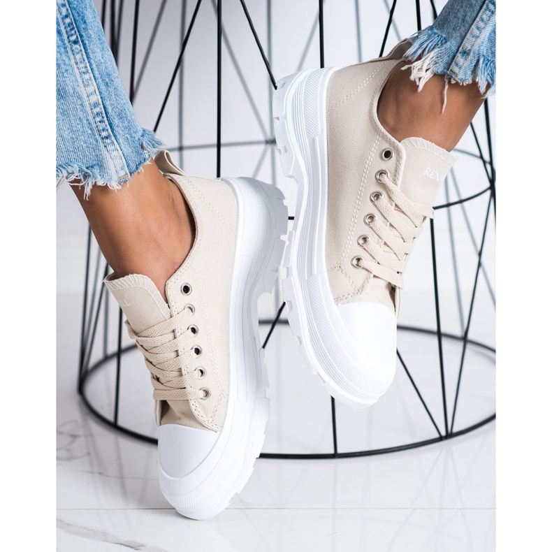 Goodin Scarpe Da Ginnastica Sulla Piattaforma beige 2