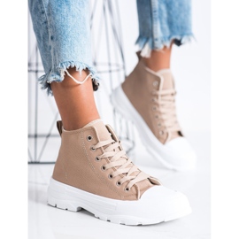 Goodin Sneakers alte marroni marrone 2