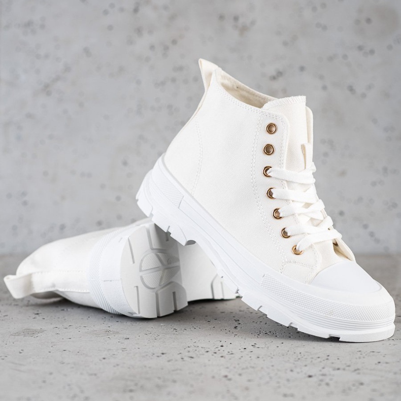 Goodin Sneakers alte bianche bianco 1