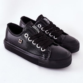 Sneakers in pelle per bambini Big Star FF374304 Nero 2
