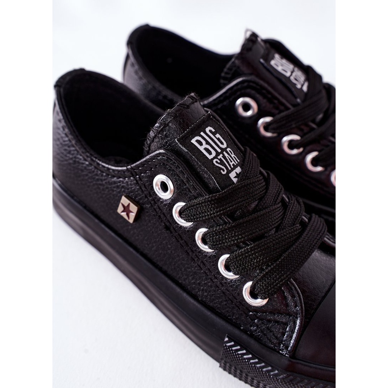 Sneakers in pelle per bambini Big Star FF374304 Nero 1