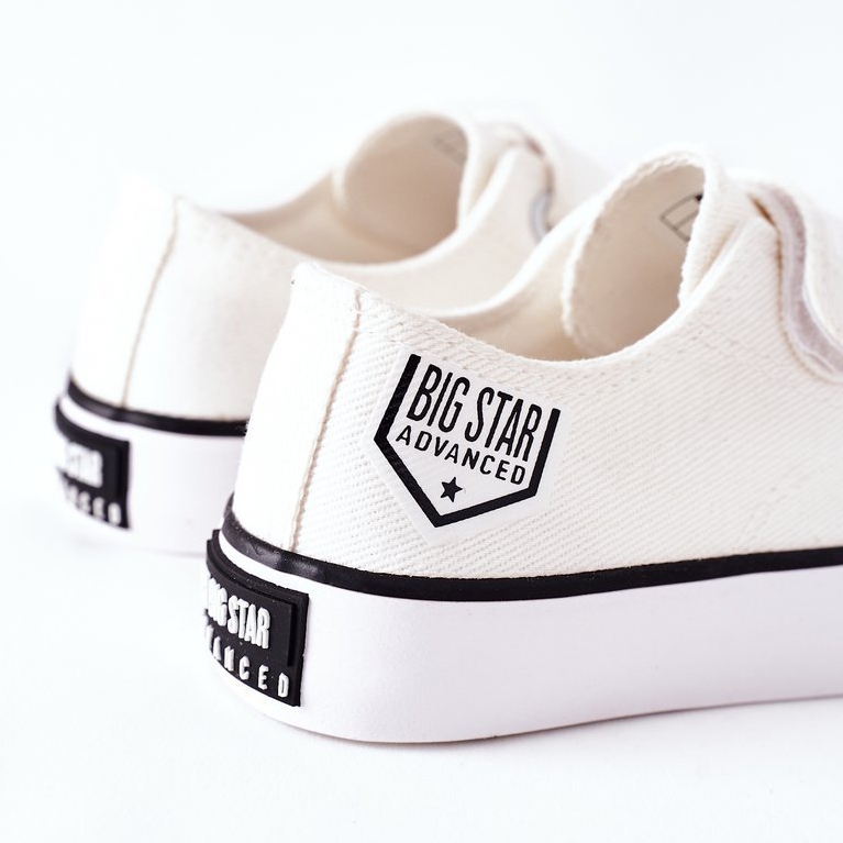 Sneakers Bambini Con Velcro Big Star FF374061 Bianco bianca 2