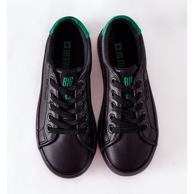 Sneakers in pelle per bambini Big Star DD374147 Nero 2