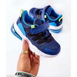 Scarpe Sportive Bambino Con Velcro ABCKIDS Blu-Nero 1