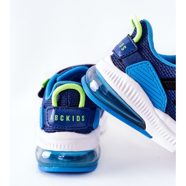 Scarpe Sportive Bambino Con Velcro ABCKIDS Blu-Nero 2