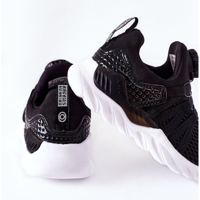Scarpe Sportive Bambini Con Pomello ABCKIDS Nere nero 1