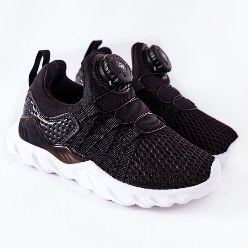 Scarpe Sportive Bambini Con Pomello ABCKIDS Nere nero 2