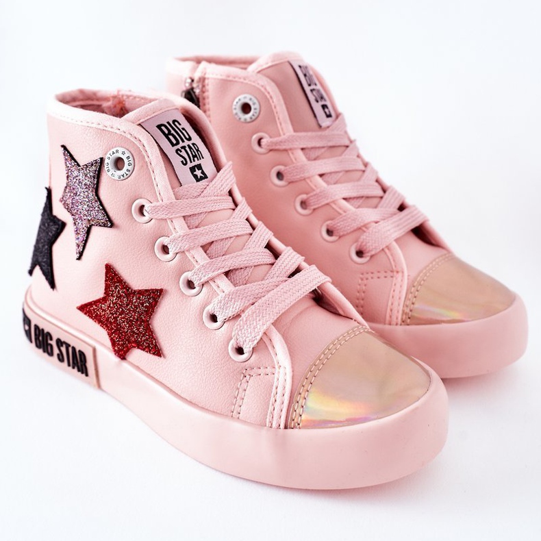 Sneakers Alte Per Bambini Con Cerniera Big Star II374030 Rosa multicolore 2