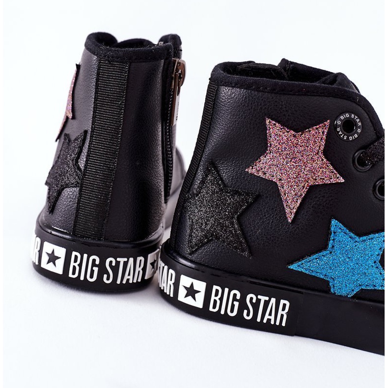 Sneakers Alte Per Bambini Con Cerniera Big Star II374028 Nere nero multicolore 1