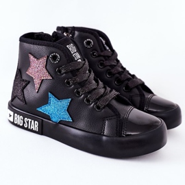 Sneakers Alte Per Bambini Con Cerniera Big Star II374028 Nere nero multicolore 2