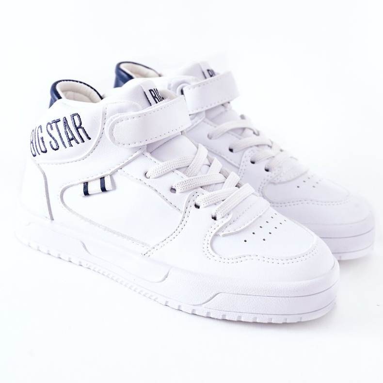Scarpe Sportive per Bambini Big Star II374034 Bianche e Blu Navy bianco 2