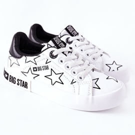 Sneakers in pelle per bambini Big Star II374001 Bianco bianca 2
