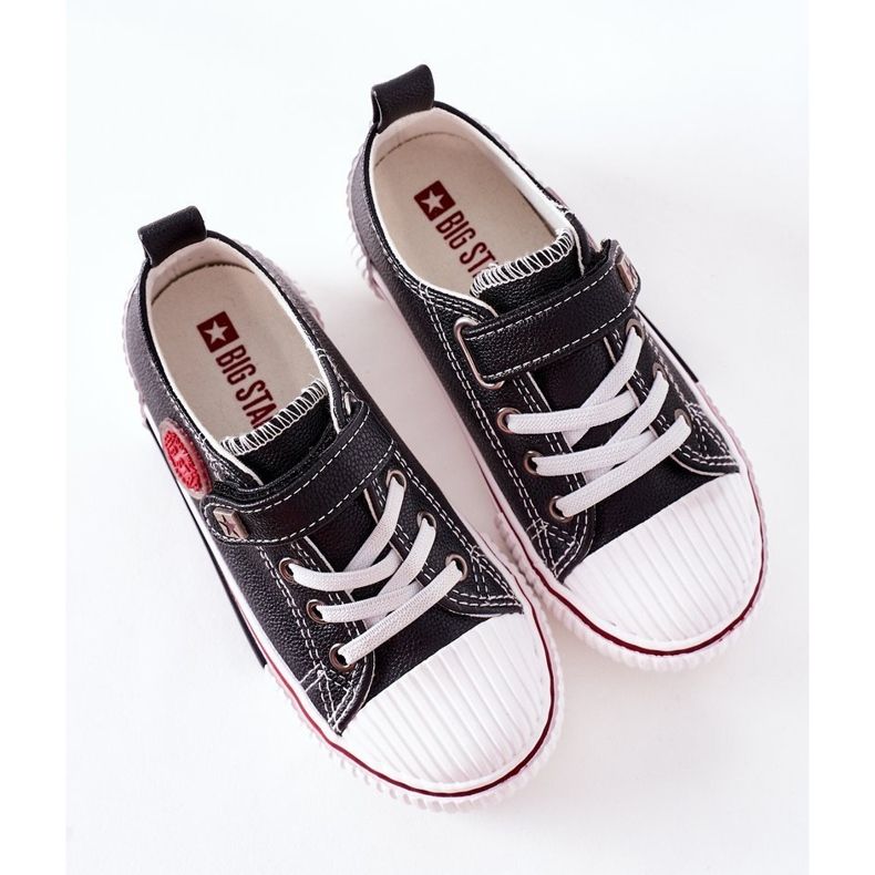 Sneakers in pelle per bambini Big Star II374042 Nero 1