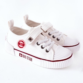 Sneakers in pelle per bambini Big Star II374040 Bianco 2