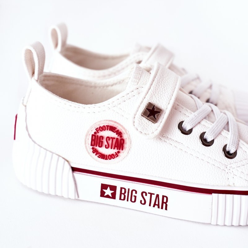 Sneakers in pelle per bambini Big Star II374040 Bianco bianca 1