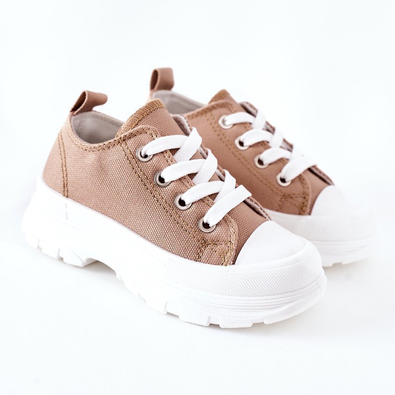 FR1 Sneakers Bambini Beige Travel Time 2