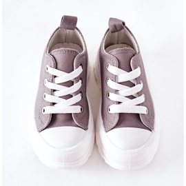 Sneakers Per Bambini Sulla Piattaforma Grigio Travel Time 1