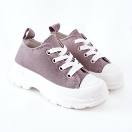 Sneakers Per Bambini Sulla Piattaforma Grigio Travel Time 2
