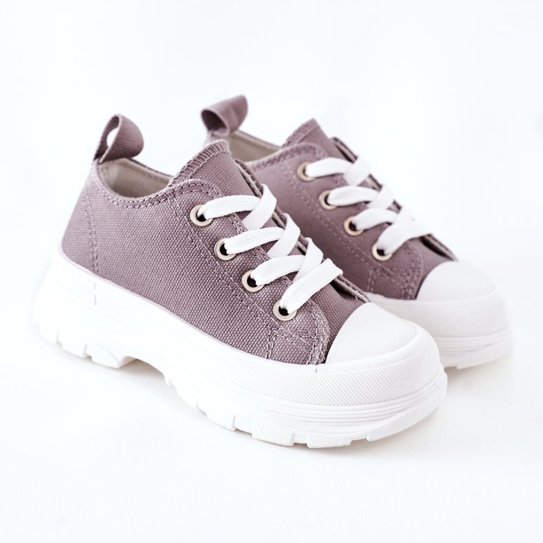 Sneakers Per Bambini Sulla Piattaforma Grigio Travel Time 2