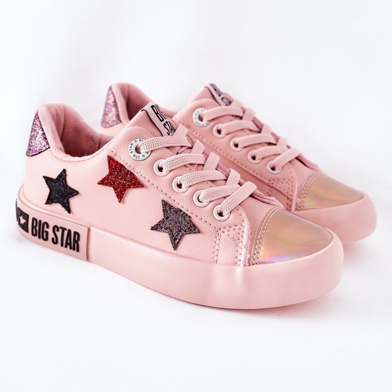Sneakers in pelle per bambini Big Star II374033 Rosa 2