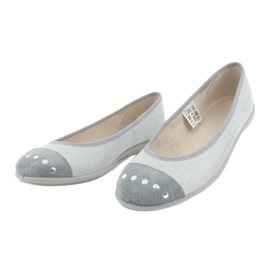 Ballerine giovanili Befado 309Q017 argento 3