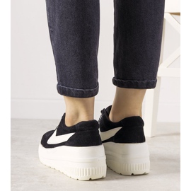 Sneakers sportive nere con suola alta Chillout nero 1