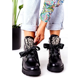 PS1 Caldi Lavoratori Con Perle Di Metallo Nero Perla 2