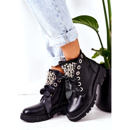 PS1 Caldi Lavoratori Con Perle Di Metallo Nero Perla 3