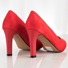 Sabatina Décolleté classiche col tacco alto rosso 1