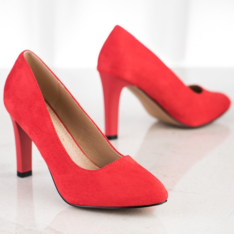 Sabatina Décolleté classiche col tacco alto rosso 2