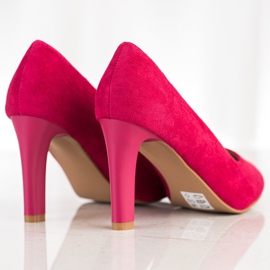 Sabatina Décolleté classiche col tacco alto rosa 1