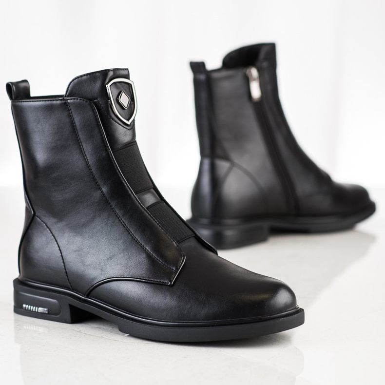 Filippo Stivali alla moda con isolamento nero 1