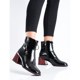 Filippo Stivali alla moda con cerniera nero 2