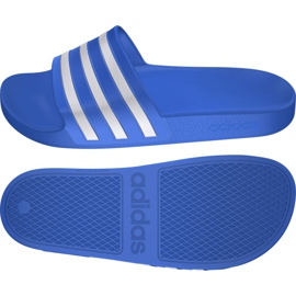 Ciabatte Adidas Adilette Aqua F35541 bianca blu 7