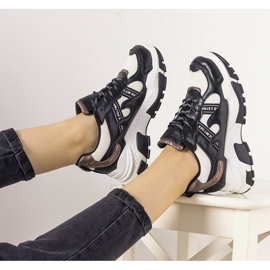 Sneakers nere con inserti olografici Allisone nero 1
