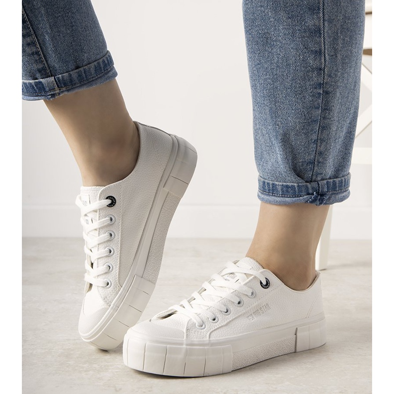 Sneakers Gooby da donna bianche Big Star bianca 1