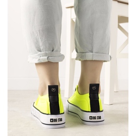 Sneakers Alexa gialle fluo Big Star da donna giallo 1