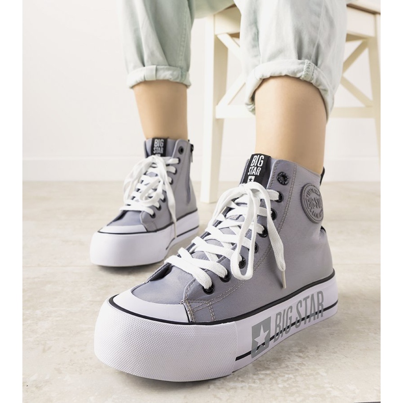 Sneakers da donna Big Star grigie di Balvin grigio 1
