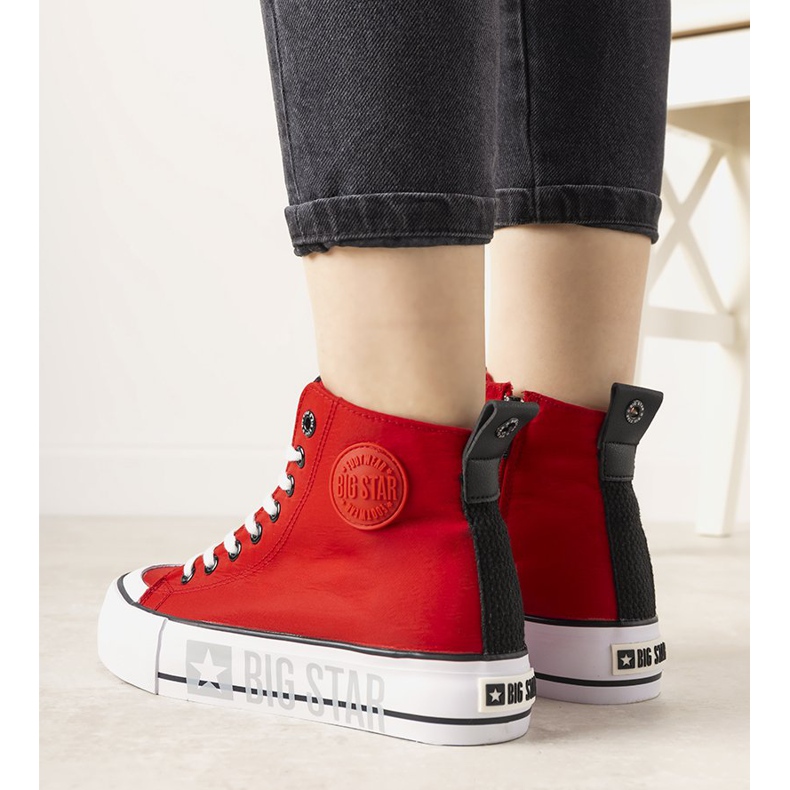 Sneakers da donna Red Big Star di Balvin rosso 1