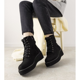 Stivali neri su suola alta Dexter nero 1