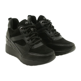 Evento Sneakers con zeppa da donna 21SP35-4390 Nere nero 4